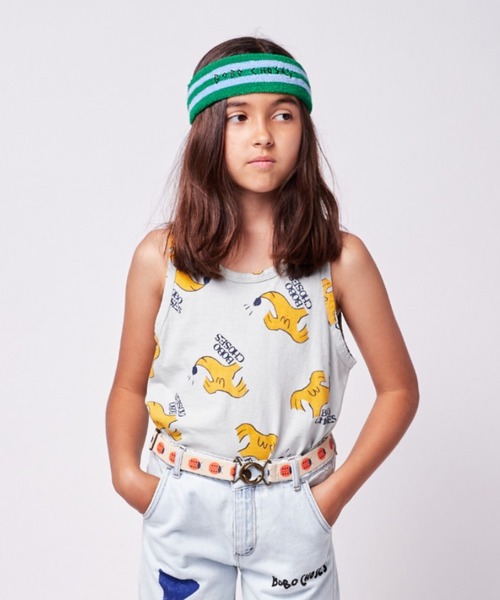BOBO CHOSES(ボボショーズ)の「Ladybug elastic belt(ベルト・キッズ・ベージュ系・75cm/60cm)」の2枚目の写真