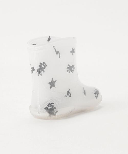 agnes b.（アニエスベー）の「AB65 L SHOES ベビー アイコンプリント レインブーツ（レインシューズ・キッズ・ホワイト・23/24/22）」の3枚目の写真
