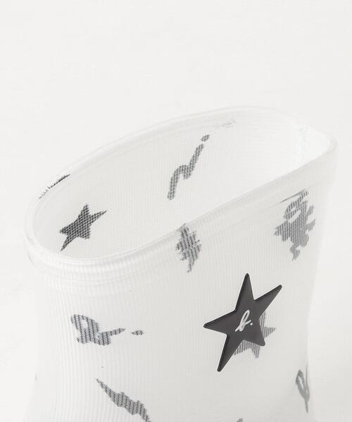 agnes b.（アニエスベー）の「AB65 L SHOES ベビー アイコンプリント レインブーツ（レインシューズ・キッズ・ホワイト・23/24/22）」の5枚目の写真