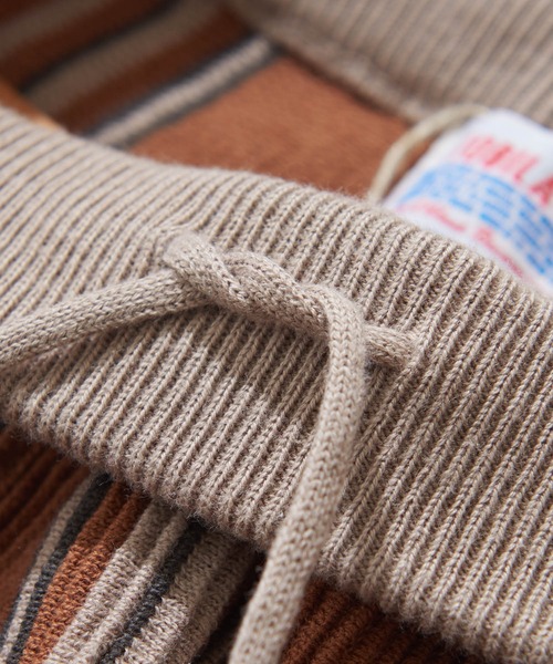 TOBILA(トビラ)の「ストライプ ニットパンツ(その他パンツ・レディース・ベージュ/ネイビー/キャメル・M)」の20枚目の写真