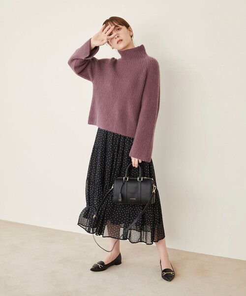 Feroux(フェルゥ)の「【洗える】シアードットティアード スカート(スカート・レディース・ホワイト系1/ブラック系1・F)」の14枚目の写真