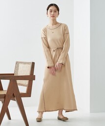 Firsthand（ファーストハンド）の「Baserange/ベースレンジ SHAW KAFTAN / ラップディティールカットワンピース（ワンピース）」