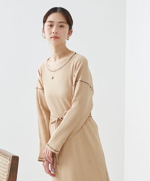 Firsthand(ファーストハンド)の「Baserange/ベースレンジ SHAW KAFTAN / ラップディティールカットワンピース(ワンピース・レディース・ベージュ/ブラウン・X-SMALL)」の18枚目の写真