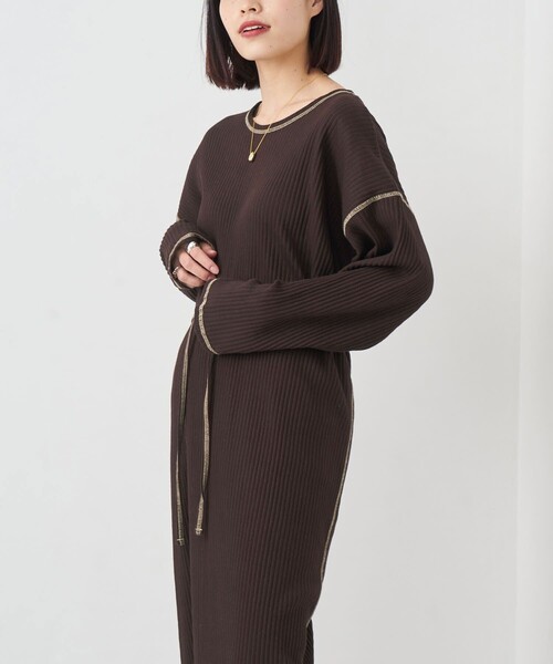 Firsthand(ファーストハンド)の「Baserange/ベースレンジ SHAW KAFTAN / ラップディティールカットワンピース(ワンピース・レディース・ベージュ/ブラウン・X-SMALL)」の19枚目の写真