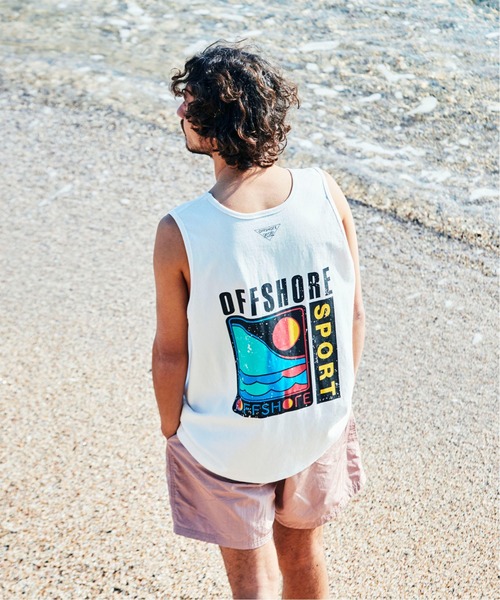 OFFSHORE(オフショア)の「DST SPORTSLOGO TANKTOP/デイスター スポーツロゴ タンクトップ(Tシャツ/カットソー・メンズ・ホワイト/チャコールグレー・M/L/XL/S)」の2枚目の写真