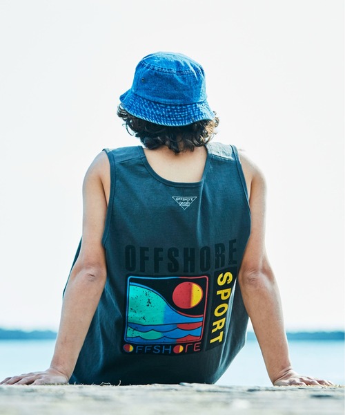 OFFSHORE(オフショア)の「DST SPORTSLOGO TANKTOP/デイスター スポーツロゴ タンクトップ(Tシャツ/カットソー・メンズ・ホワイト/チャコールグレー・M/L/XL/S)」の5枚目の写真