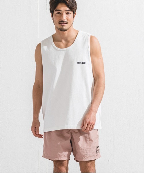OFFSHORE(オフショア)の「DST SPORTSLOGO TANKTOP/デイスター スポーツロゴ タンクトップ(Tシャツ/カットソー・メンズ・ホワイト/チャコールグレー・M/L/XL/S)」の11枚目の写真