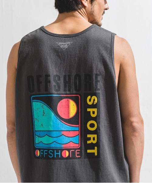 OFFSHORE(オフショア)の「DST SPORTSLOGO TANKTOP/デイスター スポーツロゴ タンクトップ(Tシャツ/カットソー・メンズ・ホワイト/チャコールグレー・M/L/XL/S)」の21枚目の写真