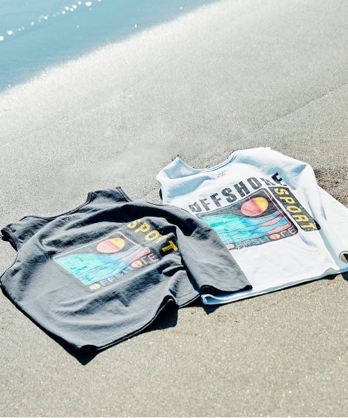 OFFSHORE(オフショア)の「DST SPORTSLOGO TANKTOP/デイスター スポーツロゴ タンクトップ(Tシャツ/カットソー・メンズ・ホワイト/チャコールグレー・M/L/XL/S)」の10枚目の写真