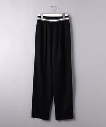 CINOH（チノ）の「CINOH/チノ/RAYON TWILL DOUBLE BELT PANTS/レーヨン 