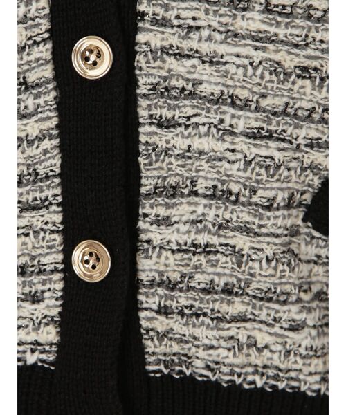 MERCURYDUO（マーキュリーデュオ）の「ニットツィードカーディガン（カーディガン/ボレロ・レディース・ブラック・FREE）」の11枚目の写真