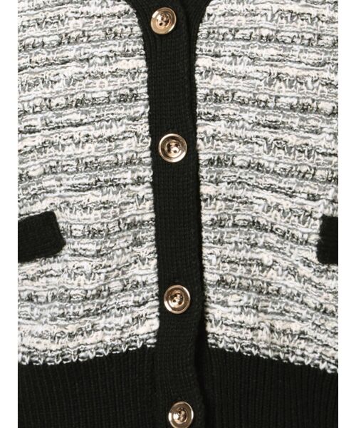 MERCURYDUO（マーキュリーデュオ）の「ニットツィードカーディガン（カーディガン/ボレロ・レディース・ブラック・FREE）」の14枚目の写真