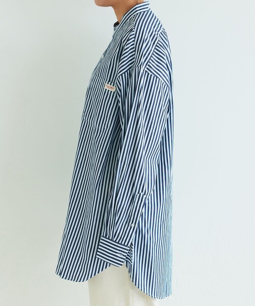 【限定展開】MACOBER × FREAK'S STORE/マコバー ストライプ シャツ チュニック/ブラウス(シャツ/ブラウス)|FREAK'S STORE(フリークスストア) 【限定展開】MACOBER × FREAK'S STORE/マコバー ストライプ シャツ チュニック/ブラウス(シャツ/ブラウス)|FREAK'S STORE(フリークスストア)