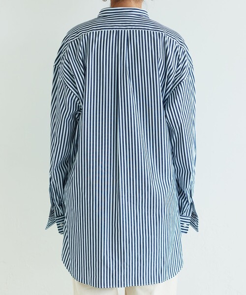 【限定展開】MACOBER × FREAK'S STORE/マコバー ストライプ シャツ チュニック/ブラウス(シャツ/ブラウス)|FREAK'S STORE(フリークスストア) 【限定展開】MACOBER × FREAK'S STORE/マコバー ストライプ シャツ チュニック/ブラウス(シャツ/ブラウス)|FREAK'S STORE(フリークスストア)