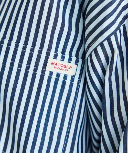 【限定展開】MACOBER × FREAK'S STORE/マコバー ストライプ シャツ チュニック/ブラウス(シャツ/ブラウス)|FREAK'S STORE(フリークスストア) 【限定展開】MACOBER × FREAK'S STORE/マコバー ストライプ シャツ チュニック/ブラウス(シャツ/ブラウス)|FREAK'S STORE(フリークスストア)