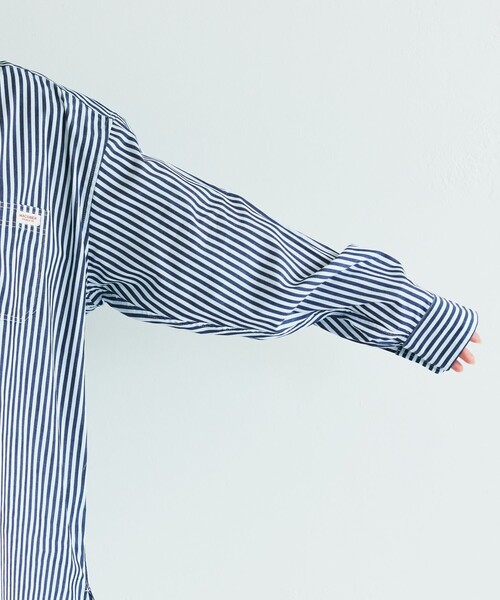 【限定展開】MACOBER × FREAK'S STORE/マコバー ストライプ シャツ チュニック/ブラウス(シャツ/ブラウス)|FREAK'S STORE(フリークスストア) 【限定展開】MACOBER × FREAK'S STORE/マコバー ストライプ シャツ チュニック/ブラウス(シャツ/ブラウス)|FREAK'S STORE(フリークスストア)