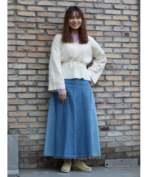 【限定展開】MACOBER × FREAK'S STORE/マコバー ストライプ シャツ チュニック/ブラウス(シャツ/ブラウス)|FREAK'S STORE(フリークスストア) 【限定展開】MACOBER × FREAK'S STORE/マコバー ストライプ シャツ チュニック/ブラウス(シャツ/ブラウス)|FREAK'S STORE(フリークスストア)