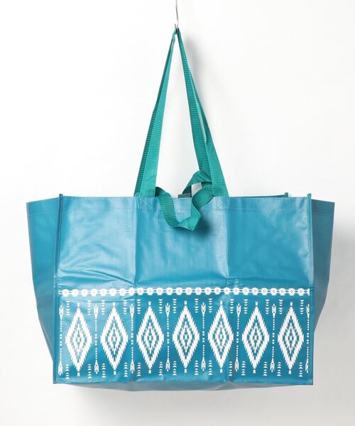 チャイハネ（チャイハネ）の「【チャイハネ】ノマディビニールバッグ（エコバッグ/サブバッグ・レディース・ベージュ/カーキ/ターコイズブルー/ワイン・FREE）」の10枚目の写真