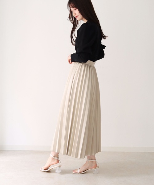HER CLOSET（ハークローゼット）の「【twenty three】ボタンデザインパフスリーブニットカーディガン（カーディガン/ボレロ・レディース・アイボリー/ブラック/モカ/ミント・FREE）」の17枚目の写真