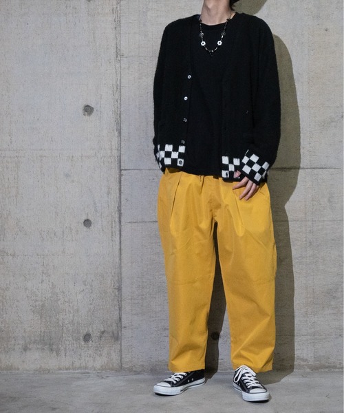 JOHN'S CLOSET(ジョンズクローゼット)の「【i】ツイル切り替えバルーンパンツ(その他パンツ・メンズ・オフホワイト/サックスブルー/ブラック/ベージュ/マスタード/グリーン/ワンウォッシュ/ブルー・MEDIUM/LARGE/X-LARGE)」の18枚目の写真