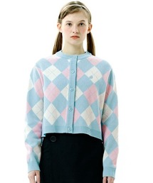 A'GEM/9 × .kom『CLOTTY/クロッティ』CC ARGYLE CARDIGAN/アーガイルカーディガン