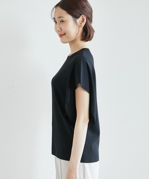 ROPE' PICNIC(ロペピクニック)の「Beauty knit/フレア袖ニットプルオーバー(ニット/セーター・レディース・ブラック/ライトグレー/カーキ/ボルドー・38)」の5枚目の写真