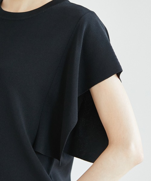 ROPE' PICNIC(ロペピクニック)の「Beauty knit/フレア袖ニットプルオーバー(ニット/セーター・レディース・ブラック/ライトグレー/カーキ/ボルドー・38)」の8枚目の写真
