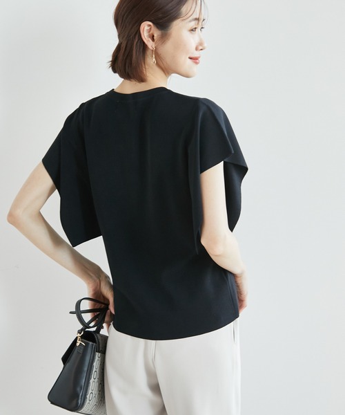 ROPE' PICNIC(ロペピクニック)の「Beauty knit/フレア袖ニットプルオーバー(ニット/セーター・レディース・ブラック/ライトグレー/カーキ/ボルドー・38)」の16枚目の写真