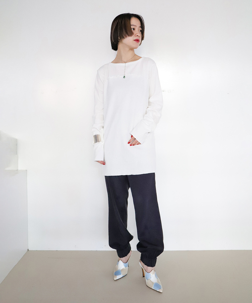CITYSHOP（シティーショップ）の「DYED TAFFETA パンツ（その他パンツ・レディース・ブラック/ネイビー/グリーン・38/36）」の8枚目の写真