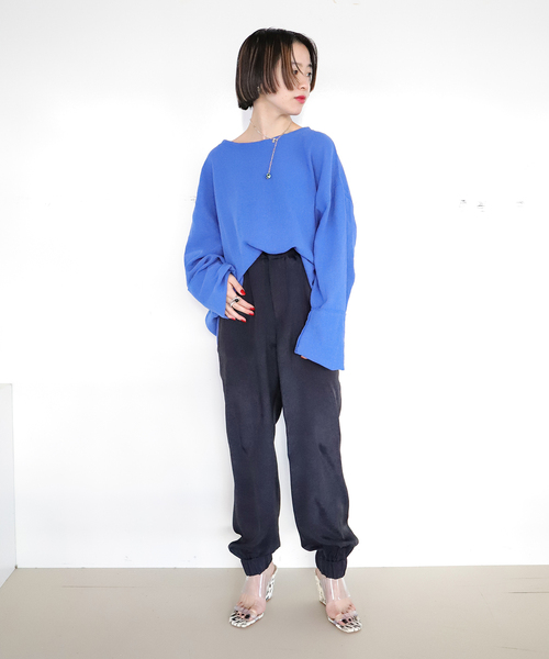 CITYSHOP（シティーショップ）の「DYED TAFFETA パンツ（その他パンツ・レディース・ブラック/ネイビー/グリーン・38/36）」の9枚目の写真