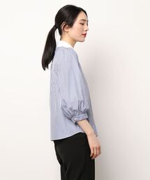 未使用　To b.by agnes b.ストライプ　ボウタイブラウス To b. by agnes b.（トゥービーバイアニエスベー）の「WS48
