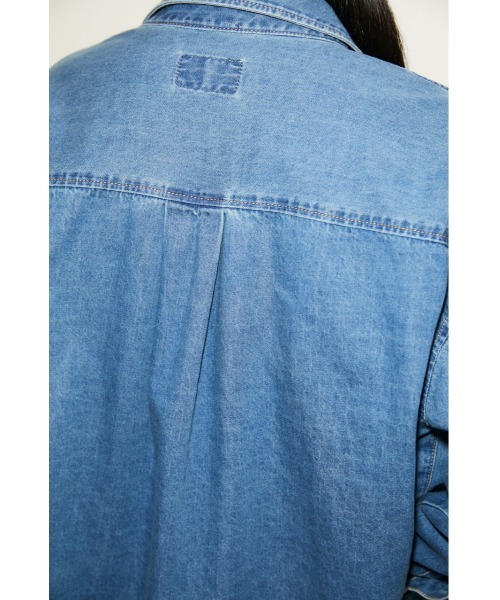 THROW by SLY（スローバイスライ）の「THROW OVER LOOSE SH オーバー ルーズ シャツ（シャツ/ブラウス・レディース・ブラック/ブルー・FREE）」の11枚目の写真