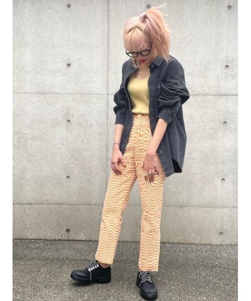 THROW by SLY（スローバイスライ）の「THROW OVER LOOSE SH オーバー ルーズ シャツ（シャツ/ブラウス・レディース・ブラック/ブルー・FREE）」の16枚目の写真