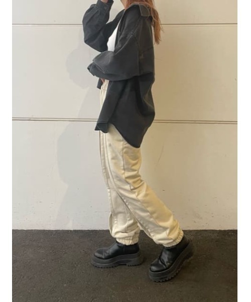 THROW by SLY（スローバイスライ）の「THROW OVER LOOSE SH オーバー ルーズ シャツ（シャツ/ブラウス・レディース・ブラック/ブルー・FREE）」の17枚目の写真