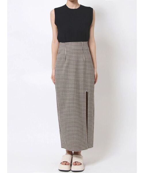 EMODA（エモダ）の「ストレートスリットロングスカート（スカート・レディース・ブラック/その他/アイボリー・SMALL/MEDIUM）」の9枚目の写真