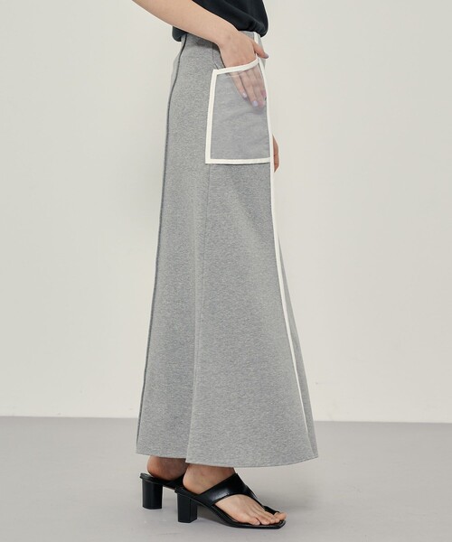 CITY TOKYO（シティトウキョウ）の「シアーポケフレアースカート（スカート・レディース・ブルー/ブラック/グレー・1/2）」の5枚目の写真