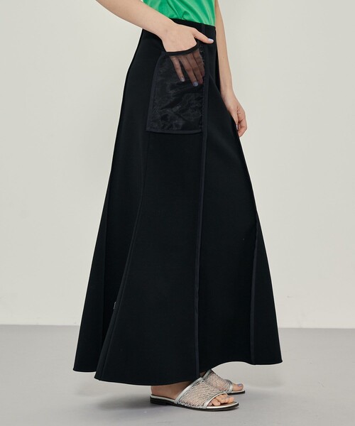 CITY TOKYO（シティトウキョウ）の「シアーポケフレアースカート（スカート・レディース・ブルー/ブラック/グレー・1/2）」の7枚目の写真