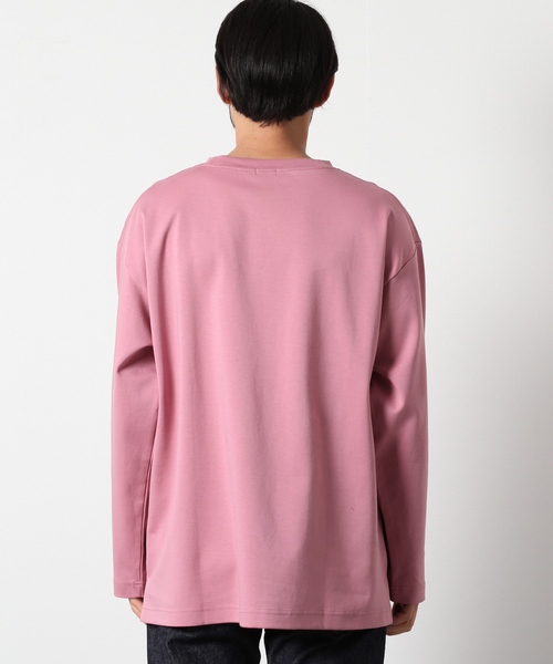 JOURNAL STANDARD relume(ジャーナルスタンダード レリューム)の「40/- ポンチ オーバーサイズ ロングスリーブTシャツ(Tシャツ/カットソー・メンズ・ホワイト/ライトブルー/ピンク/ブラック・MEDIUM/LARGE)」の8枚目の写真