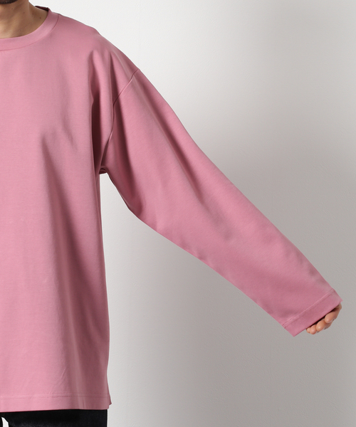 JOURNAL STANDARD relume(ジャーナルスタンダード レリューム)の「40/- ポンチ オーバーサイズ ロングスリーブTシャツ(Tシャツ/カットソー・メンズ・ホワイト/ライトブルー/ピンク/ブラック・MEDIUM/LARGE)」の11枚目の写真