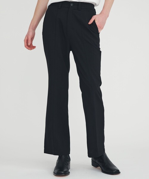 TAUPE(トープ)の「SWITCH CREASE FLARE SLACKS(スラックス・メンズ・ブラック/ライトベージュ・2)」の19枚目の写真