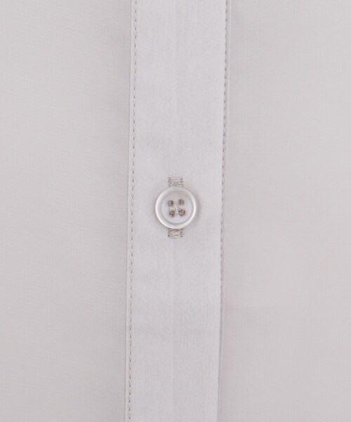 Cutie Blonde（キューティーブロンド）の「◆【S-L】シアーバンドカラーワンピース（ワンピース・レディース・ライトグレー/ブラック/黄緑系・01/02/03）」の10枚目の写真