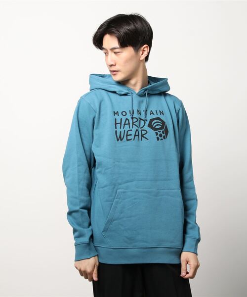 MOUNTAIN HARDWEAR（マウンテンハードウェアー）の「MHW ロゴプルオーバーフーディ（パーカー・メンズ・グレー/エメラルド/ブラック/ブルー・M/L）」の4枚目の写真