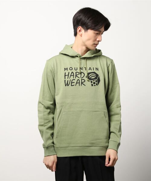 MOUNTAIN HARDWEAR（マウンテンハードウェアー）の「MHW ロゴプルオーバーフーディ（パーカー・メンズ・グレー/エメラルド/ブラック/ブルー・M/L）」の3枚目の写真