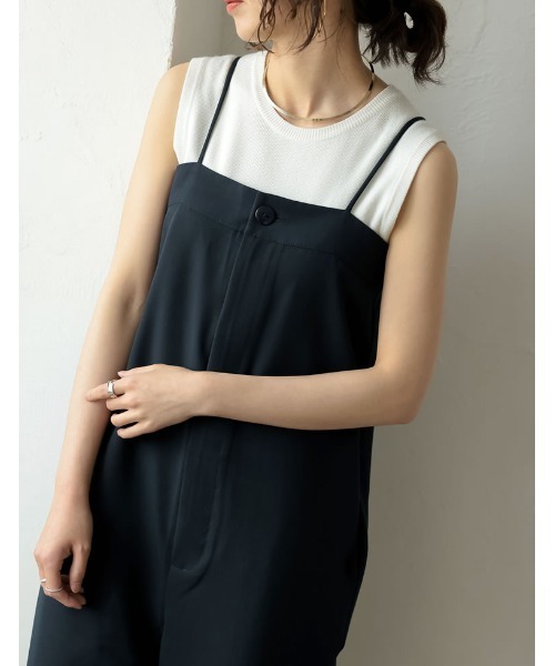 Re:EDIT（リエディ）の「ノースリーブサマーニットトップス（ニット/セーター・レディース・ピンク/ブルー/ブラック/グリーン/ホワイト/オレンジ/ベージュ/イエロー/ホワイト系その他/キャメル・MEDIUM/LARGE）」の15枚目の写真