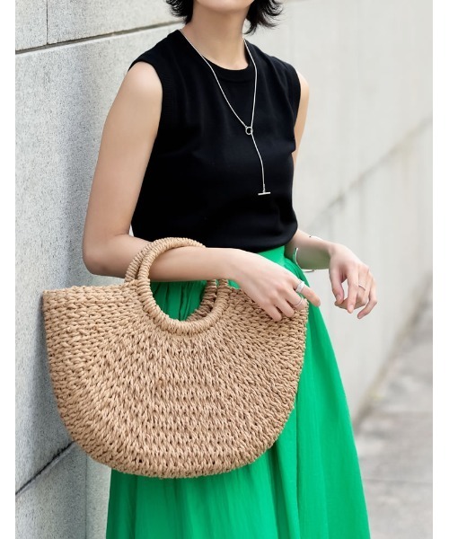 Re:EDIT（リエディ）の「ノースリーブサマーニットトップス（ニット/セーター・レディース・ピンク/ブルー/ブラック/グリーン/ホワイト/オレンジ/ベージュ/イエロー/ホワイト系その他/キャメル・MEDIUM/LARGE）」の13枚目の写真