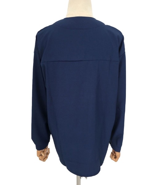 Amulet（アミュレット）の「長袖タックトップス（シャツ/ブラウス・レディース・ホワイト/ネイビー/グリーン・M/L/XL）」の13枚目の写真