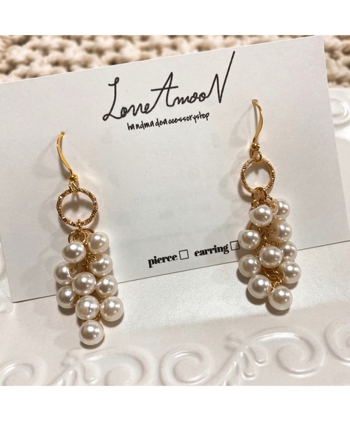tone(トーン)の「【LoveAmooN】Muguet (MA)(ピアス(両耳用)・レディース・ゴールド・FREE)」の4枚目の写真