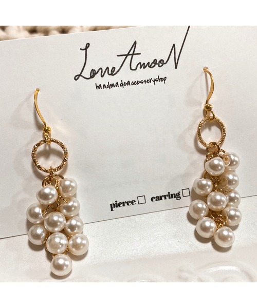tone(トーン)の「【LoveAmooN】Muguet (MA)(ピアス(両耳用)・レディース・ゴールド・FREE)」の3枚目の写真
