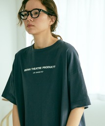 THEATRE PRODUCTS | 【THEATRE PRODUCTS BORWN】ロゴプリントカットソーワンピース(ワンピース)