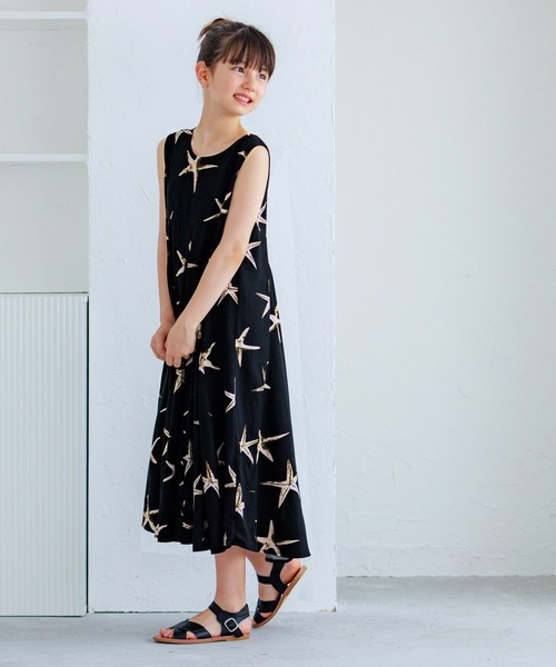 coca（coca）（コカ）の「キッズ 親子お揃いヒトデワンピース（ワンピース・キッズ・ブラック・110/130/120/100/140/150）」の3枚目の写真